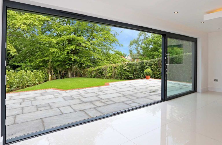 Sliding glass doors in Dubai British Glass & Aluminum work company in DubaiUAE